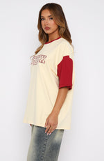 Fearlessly Flying Oversized Tee Cream