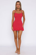 Cute Thing Knit Mini Dress Raspberry Pink