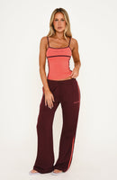Breaking Your Heart Track Pants Plum/Tangerine