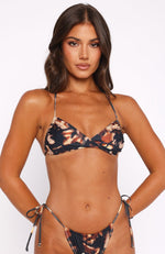 Mermaid Mood Bikini Top Autumn Leaves