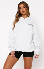 Taking Sides Oversized Hoodie Grey Marle