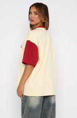 Fearlessly Flying Oversized Tee Cream