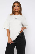 All I've Got Oversized Tee Grey Marle