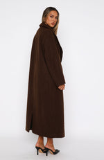 Smart Casual Oversized Coat Chocolate