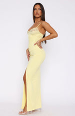 Just Be Friends Maxi Dress Lemon