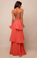Fairytale Crush Maxi Dress Coral