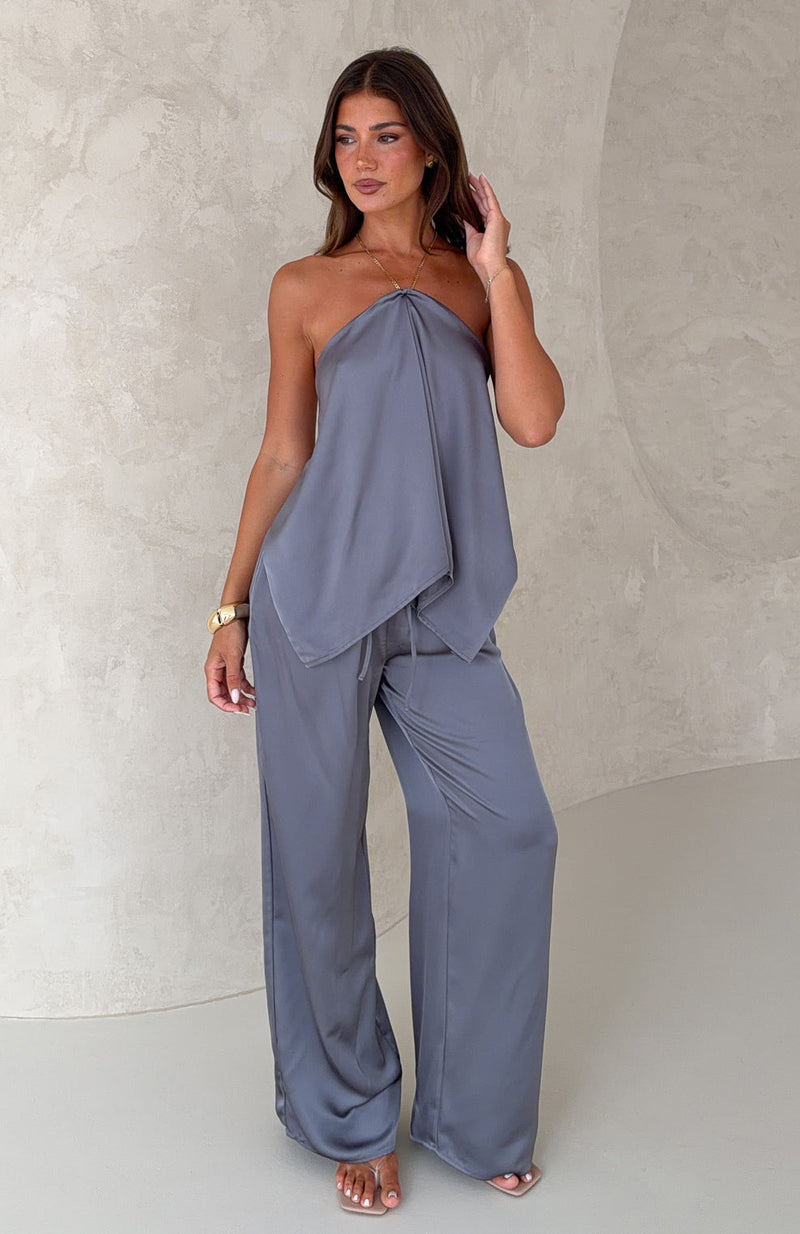 Fallen Grace Top Charcoal
