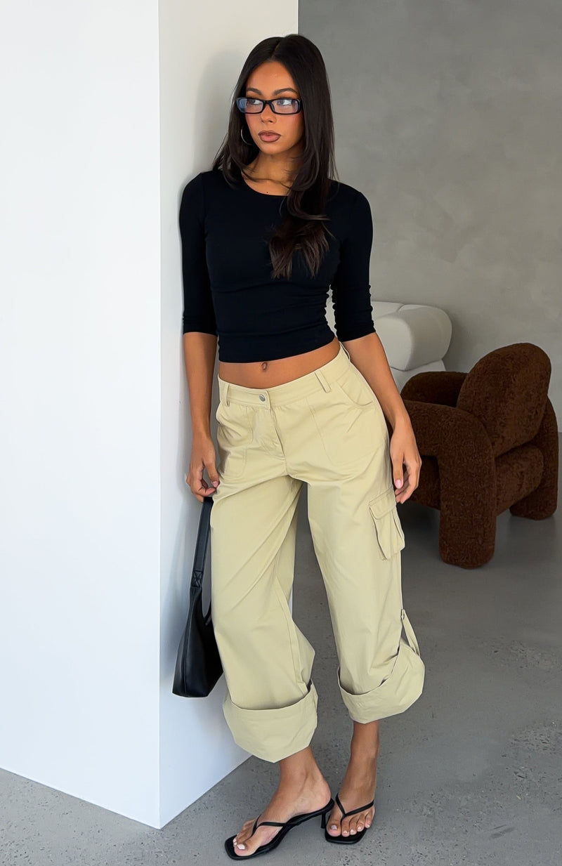 Free Spirit Cargo Pants Khaki