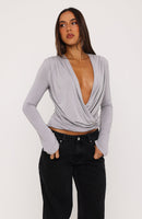 Fun And Flirty Long Sleeve Top Dove