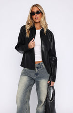 Cool City Life Pu Jacket Black