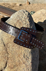 Haydn Belt Chocolate/Silver