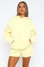 Leisure Edition Oversized Hoodie Lemon