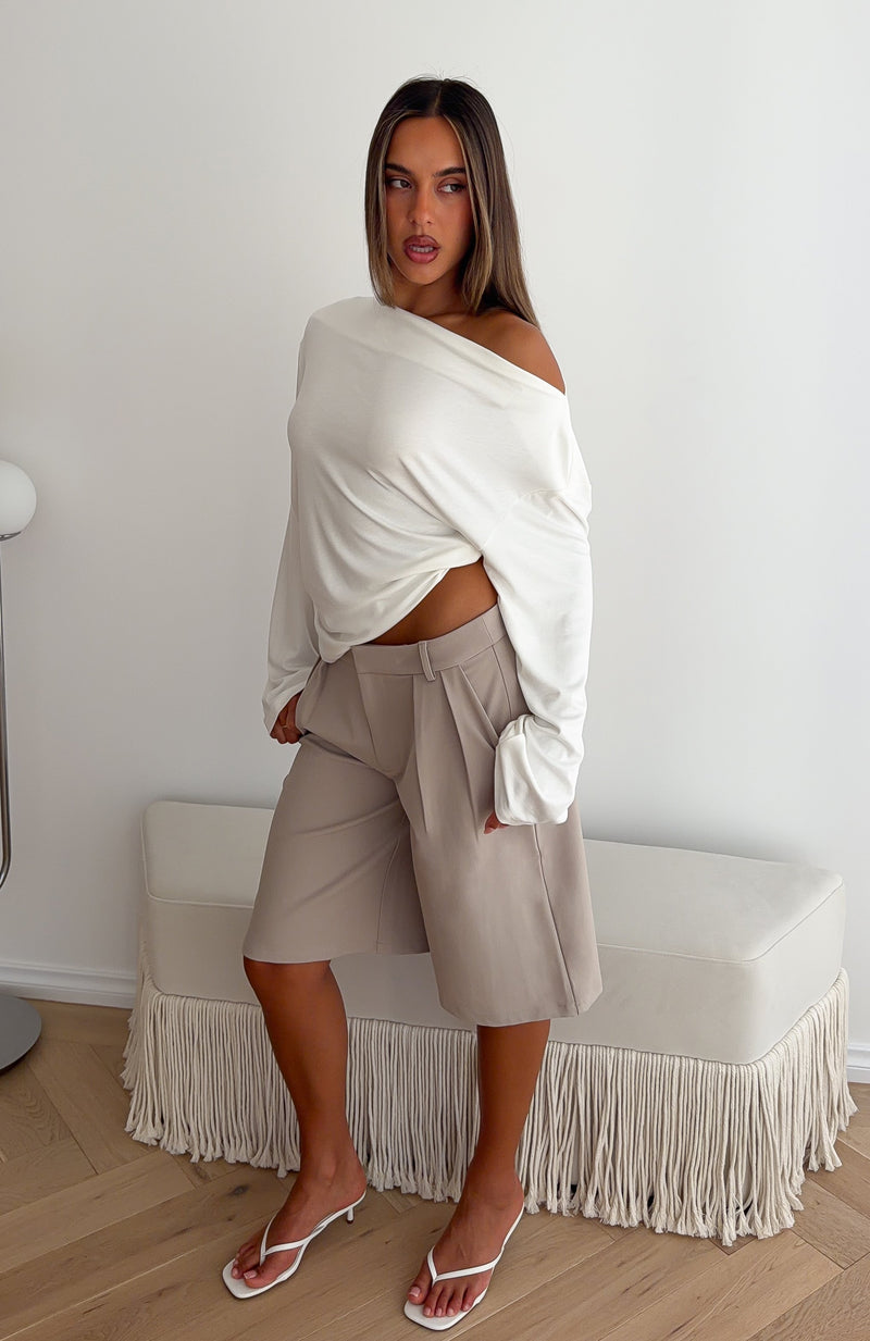 If You Insist Long Sleeve Top White