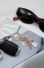 Karina Keychain Gold/Pink