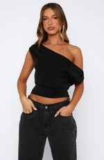 Fallen For You Top Black