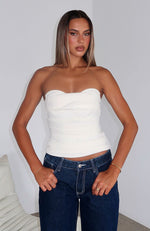 City Streets Bustier Off White