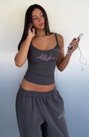 Know What You Want Singlet Top Volcanic