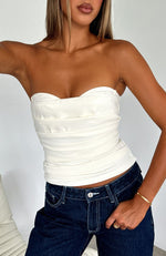City Streets Bustier Off White