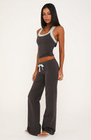 Midnight Sun Low Rise Pants Charcoal/Baby Blue