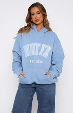 Give It Away Oversized Hoodie Dusty Blue