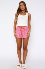 Sweetheart Pyjama Short Pink Leopard