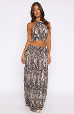 No Contact Maxi Skirt Snake