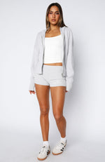 Floating By Knit Shorts Grey Marle