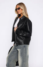 Cool City Life Pu Jacket Black