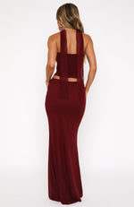 Loving You Maxi Skirt Burgundy