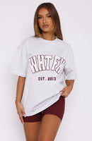 Give It Away Oversized Tee Grey Mist