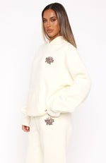 With Love Always Oversized Hoodie Cream