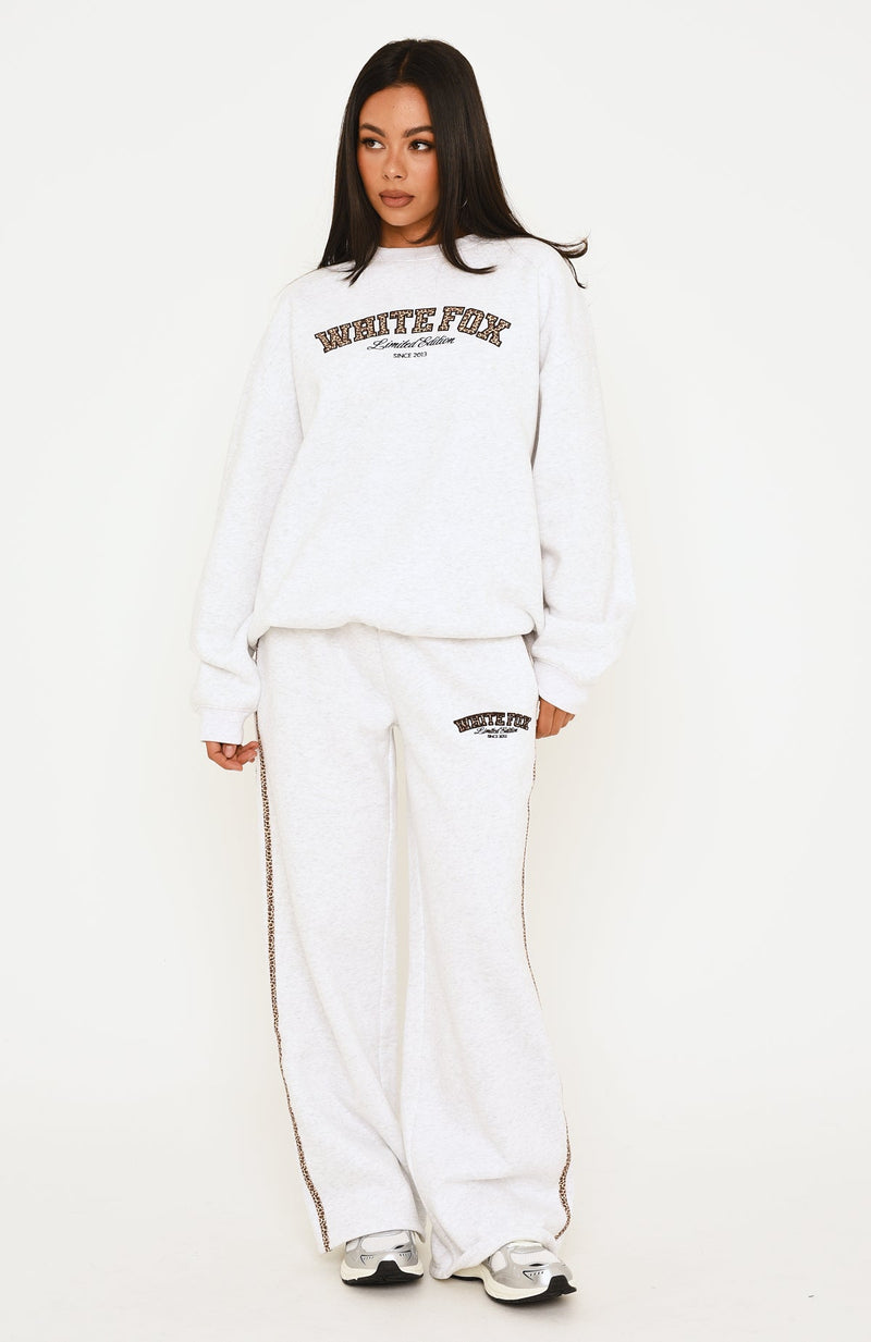 Perfect Harmony Wide Leg Sweatpants Grey Marle