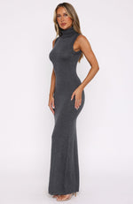 Finding My Power Knit Maxi Dress Charcoal