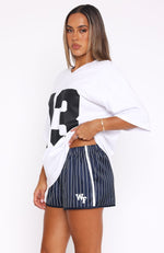 Getting Along Shorts Navy Stripe