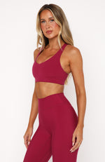 Stamina High Support Sports Bra Berry