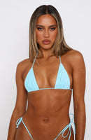 Golden Hour Bikini Top Malibu Blue