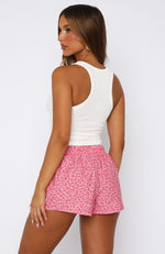 Sweetheart Pyjama Short Pink Leopard