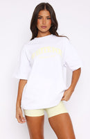 Athletics Era Oversized Tee White/Yellow