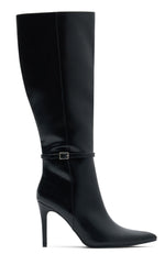 One Step At A Time Knee High Boots Black