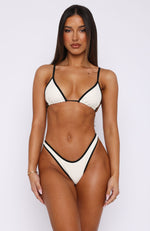 Positano Bikini Top Cream/Black