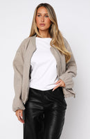 Rainy Day's Bomber Jacket Taupe