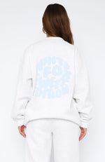 Sweet Edition Oversized Sweater Grey Marle