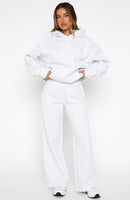 Vol. 1 Wide Leg Sweatpants Grey Marle