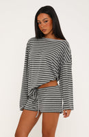 Touchdown Relaxed Shorts Charcoal/Grey Marle