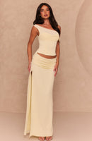 Unavailable Energy Maxi Dress Lemon