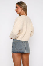 Betting On You Knit Cardigan Cream