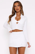 Get Going Crossover Mini Skort White