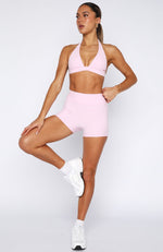 Stronger High Waisted Shorts 3" Marshmallow