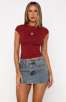 Everyday Hero Short Sleeve Top Wine