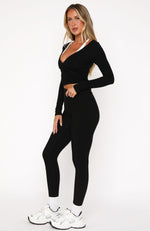 Go Getter High Waisted Leggings Black